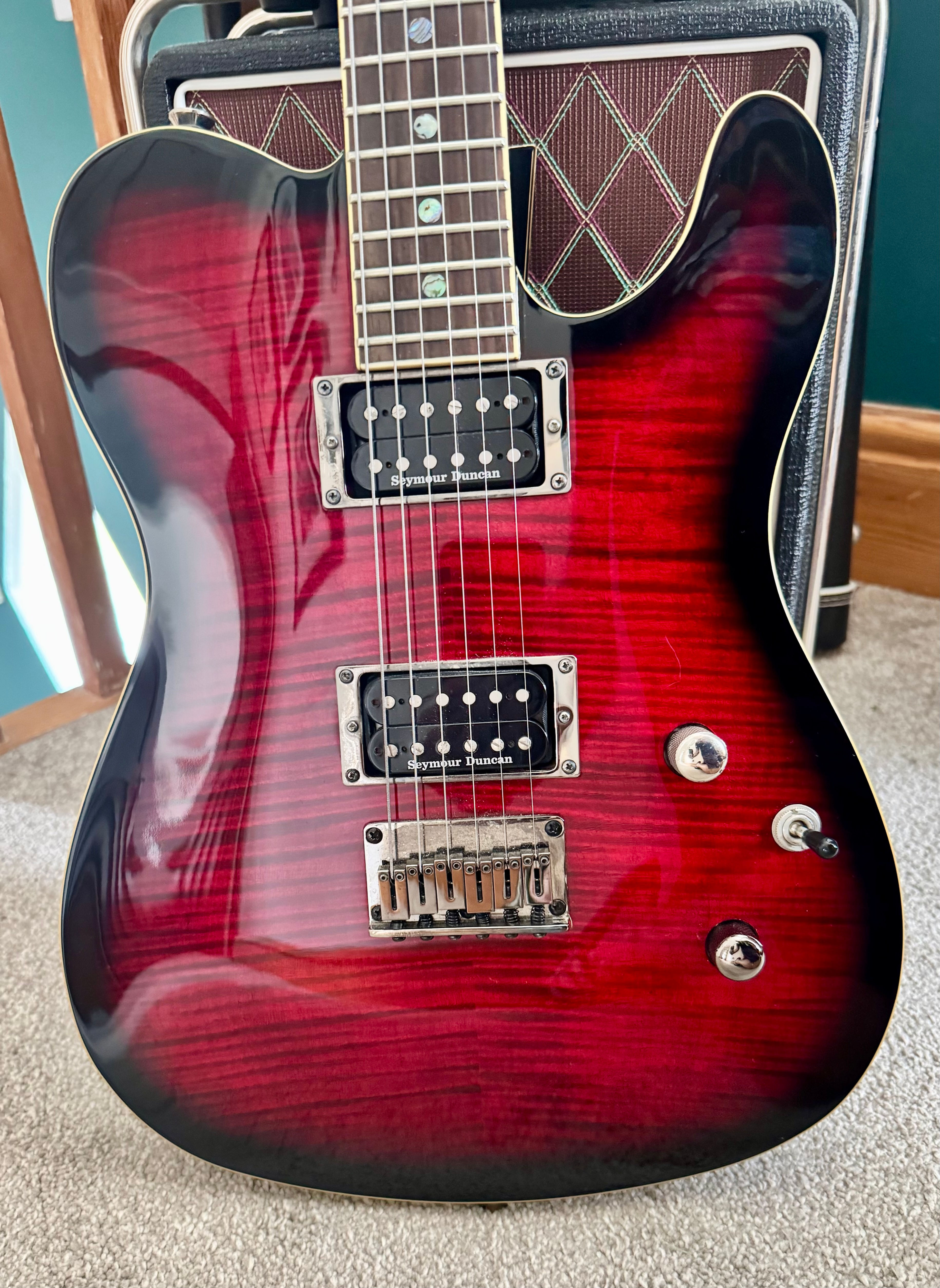 2014 Fender Special Edition Custom Telecaster FMT HH Black Cherry Burst