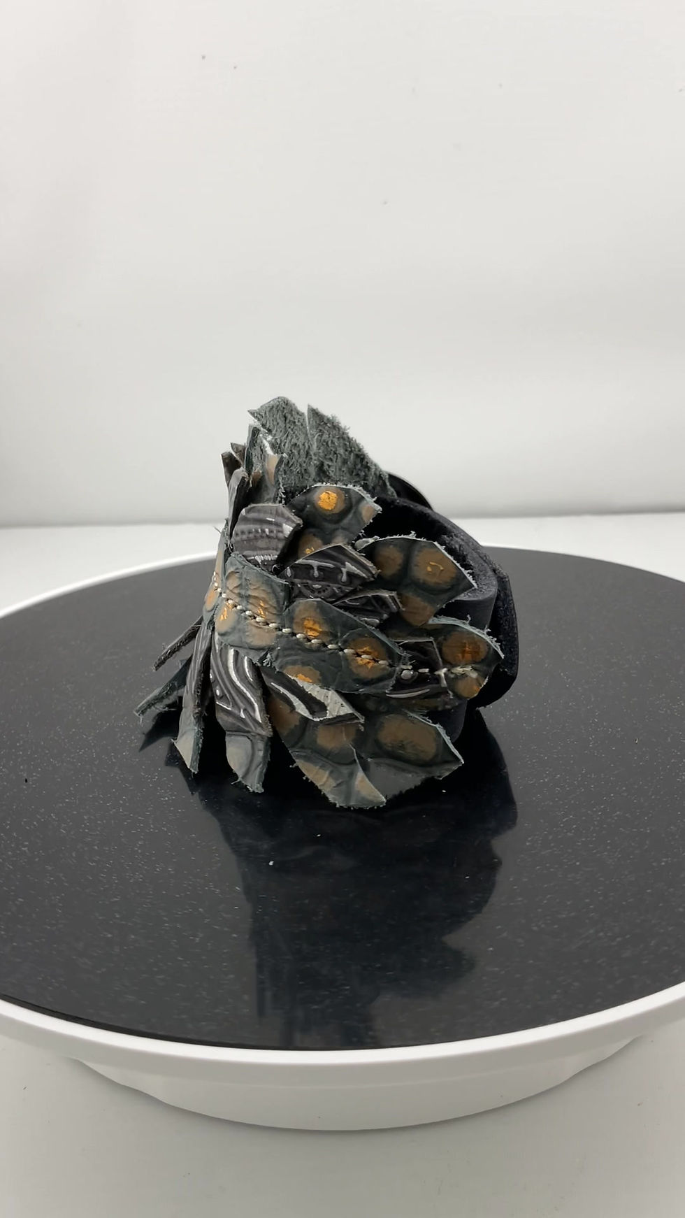 Thumbnail: Triple Leather Concho Bracelet