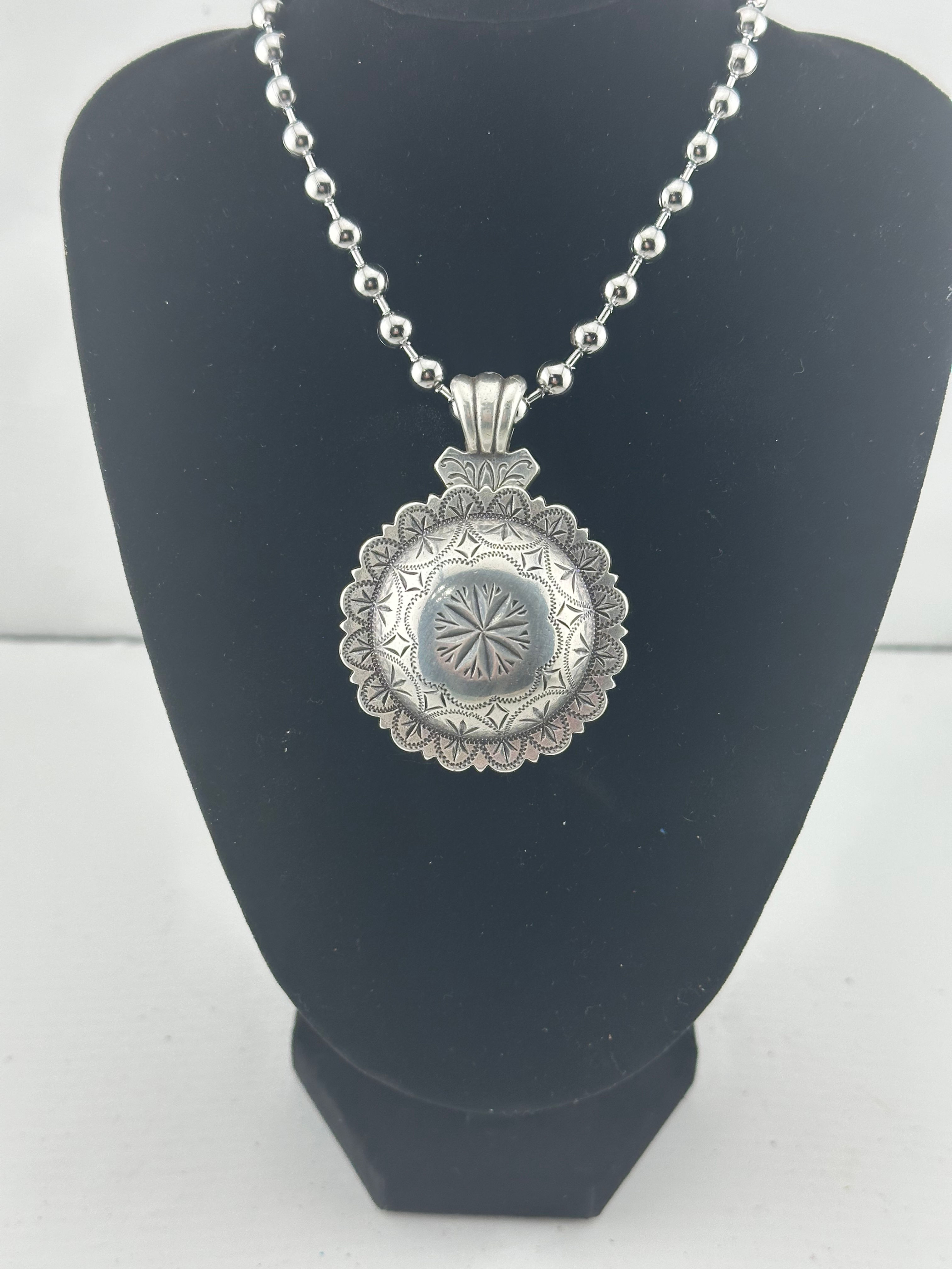 Antique Windrose Concho Necklace