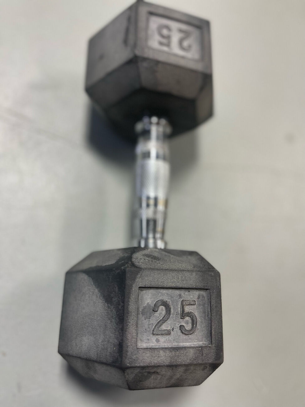 Thumbnail: 25lb Rubber Hex Dumbbell (Single)