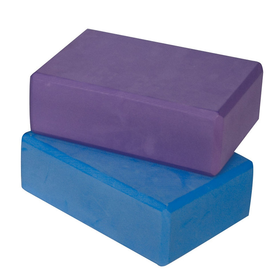Blue and Purple Yoga Block