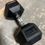 Thumbnail: 50lb Rubber Dumbbell (Single)