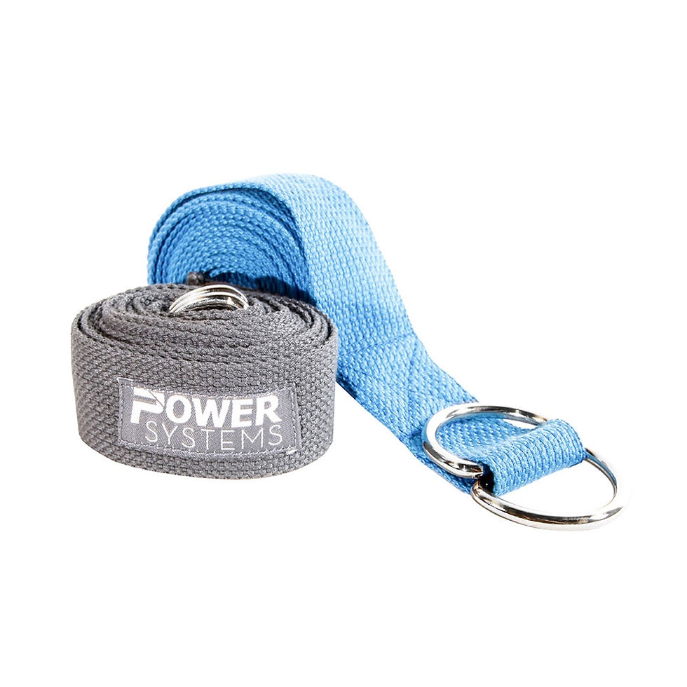 Thumbnail: Yoga Straps w/ D Rings - 8' - Dark Gray