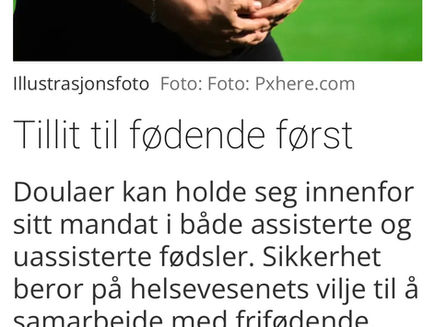 Fagbladet-debatten mot Trygg Doula