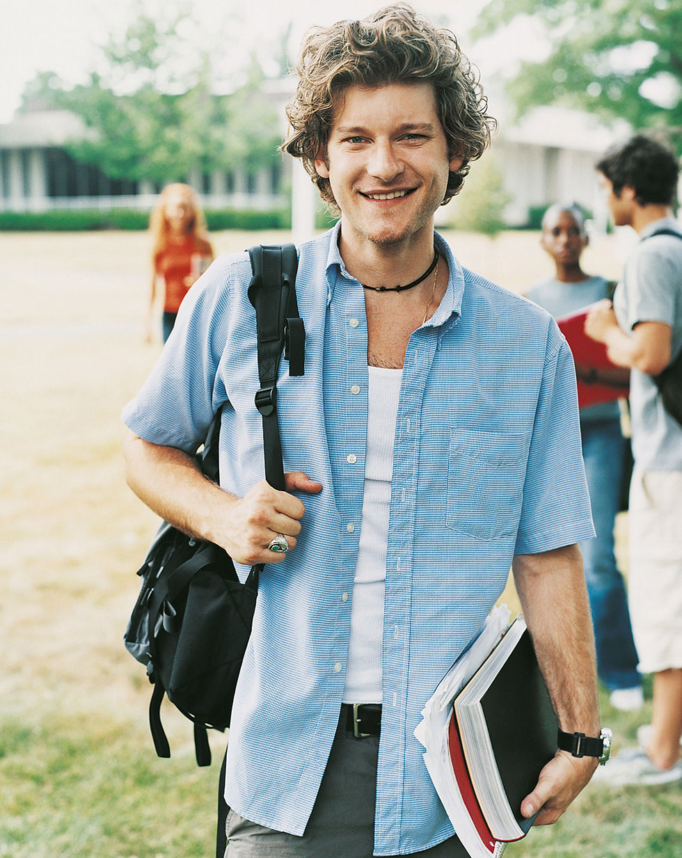 Smiling College Student