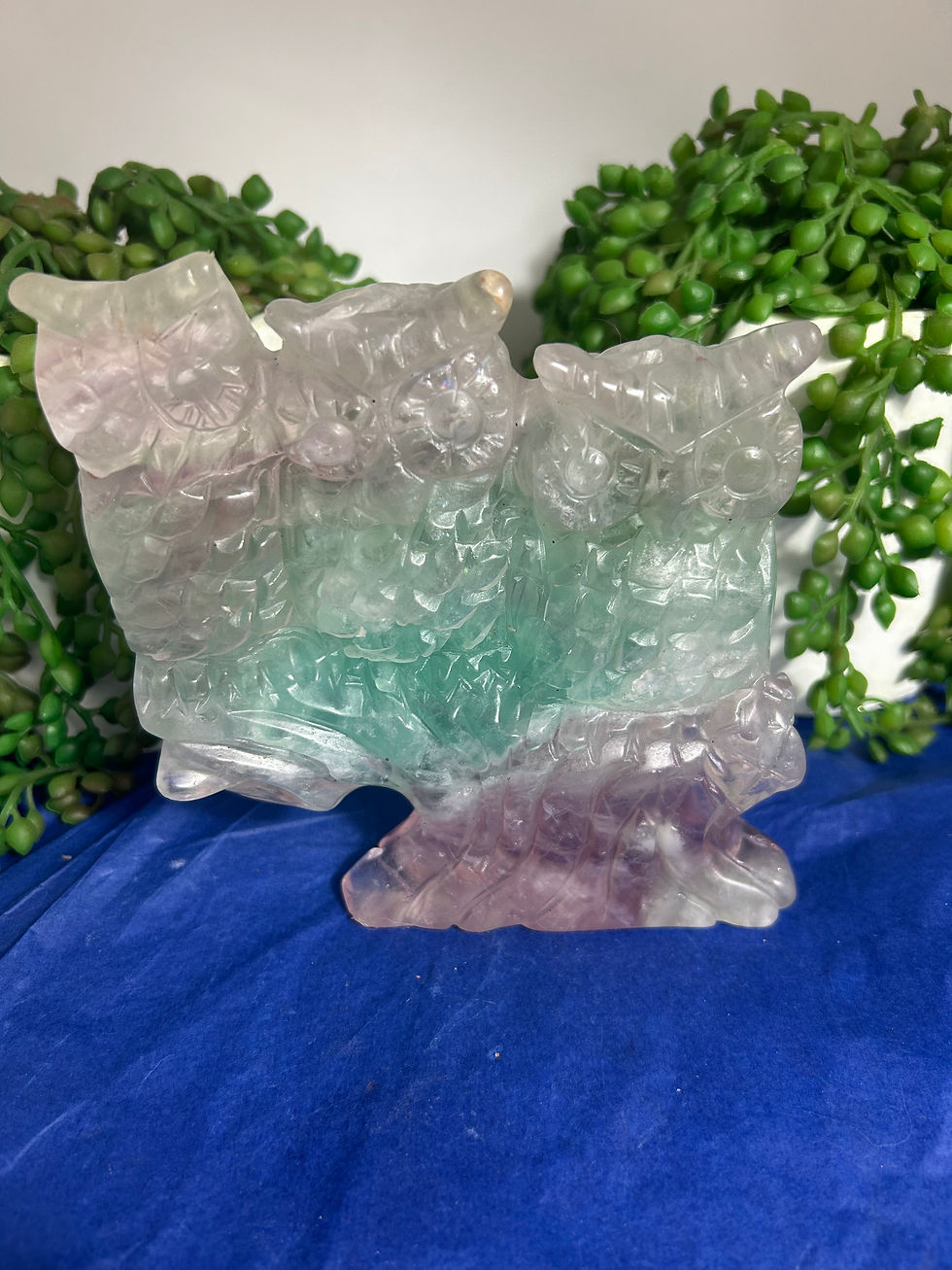 Thumbnail: Fluorite Owl Carving