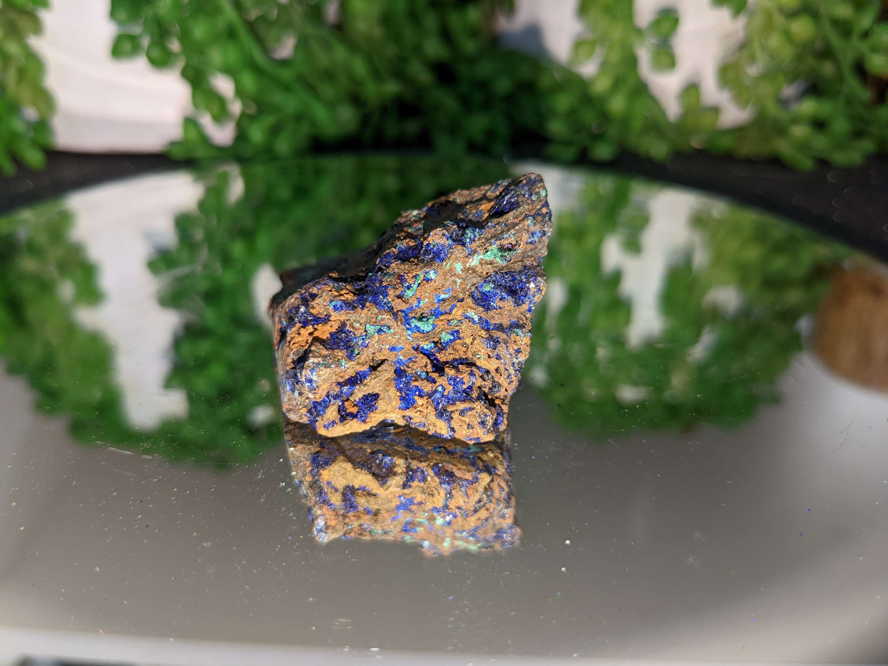 Azurite with Malachite Raw Specimen
