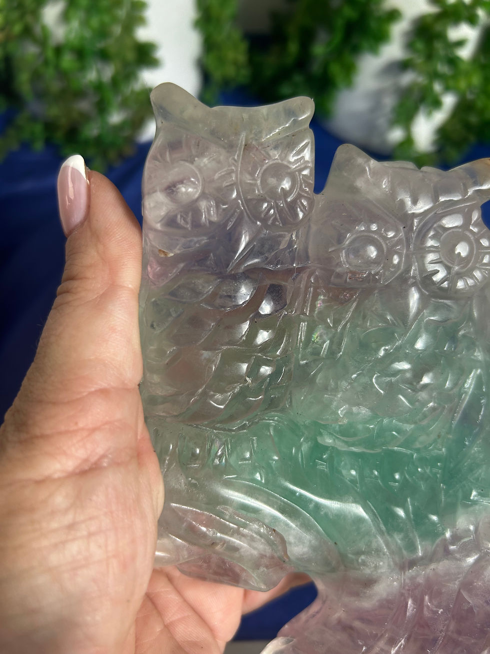 Thumbnail: Fluorite Owl Carving