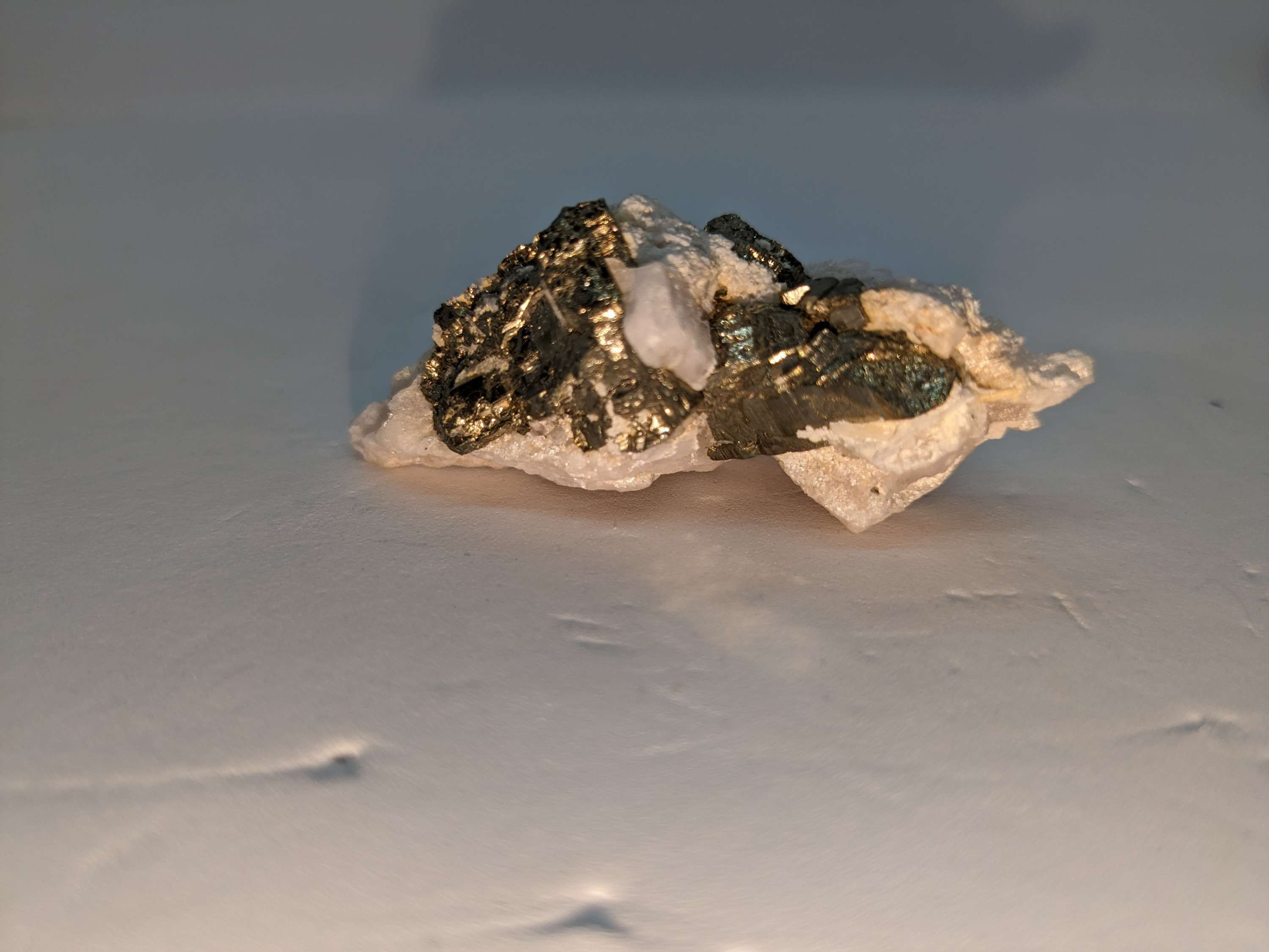Pyrite on Galena Quartz Specimen