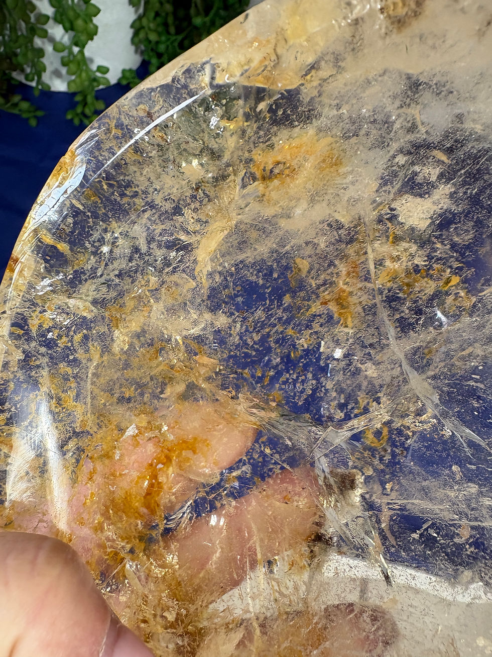 Thumbnail: Clear Quartz with Golden Healer Bowl