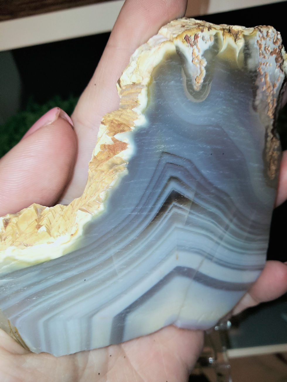 Thumbnail: Grey Lace Agate Slice
