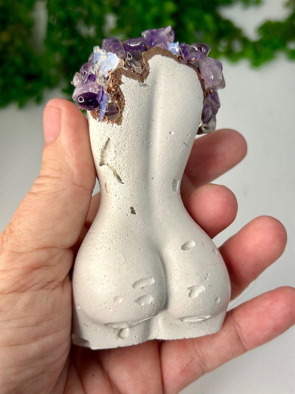 Thumbnail: Amethyst Chip Concrete Goddess Body