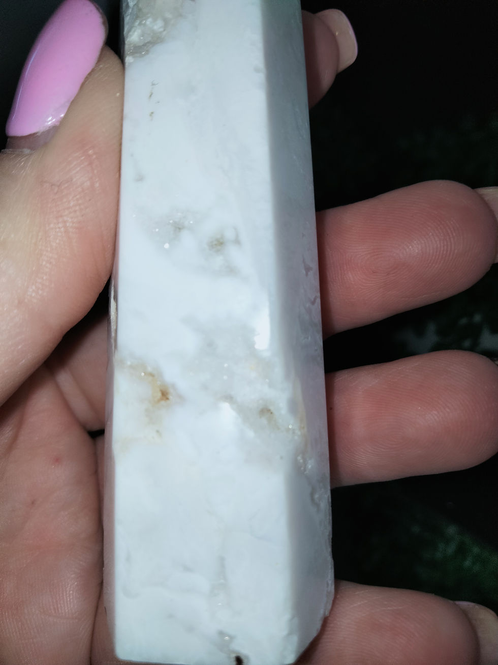 Thumbnail: White Agate Druzy Tower