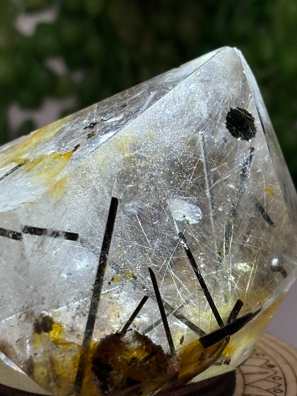 Thumbnail: Black Tourmaline in Quartz Freeform