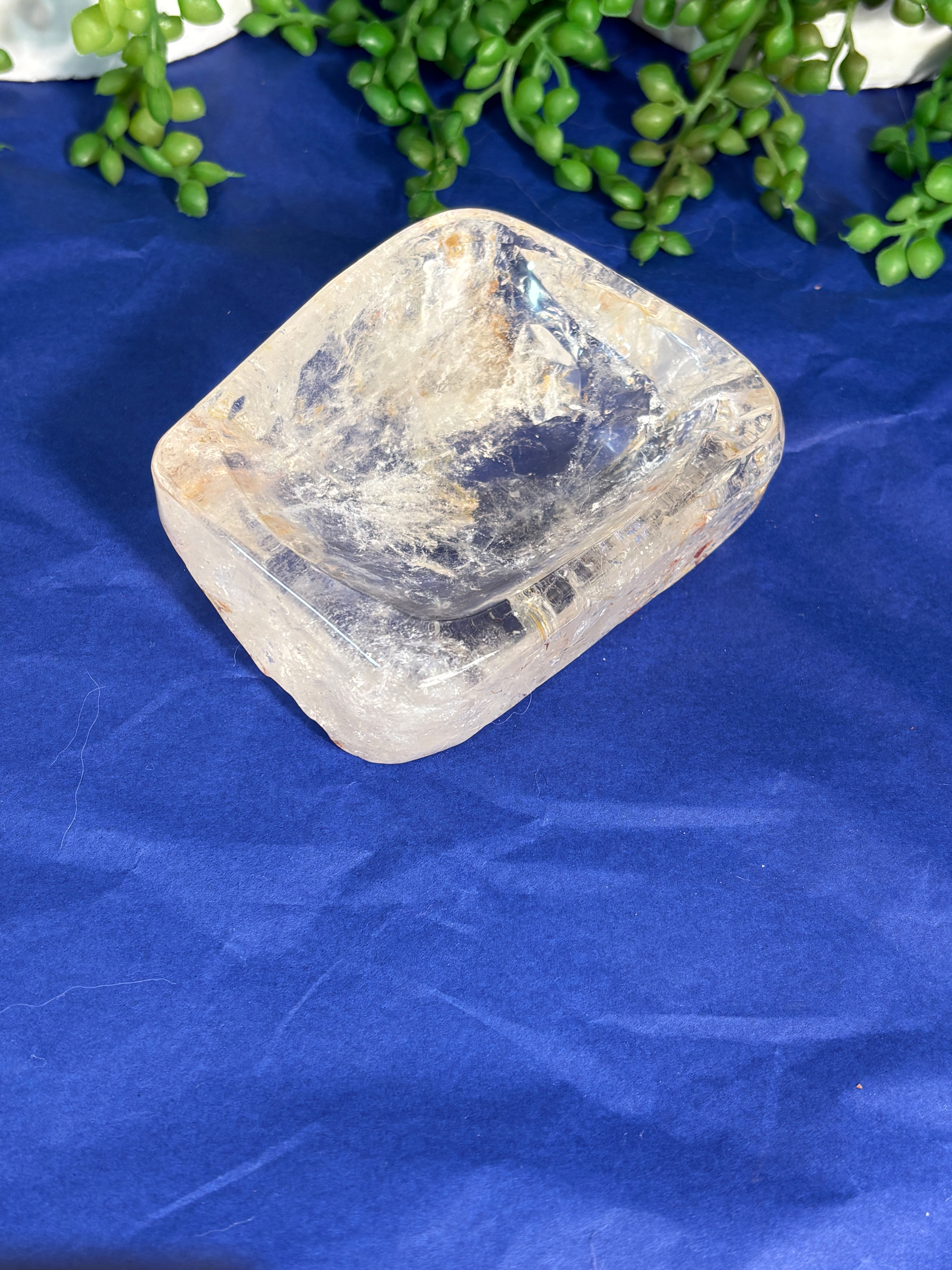 Clear Quartz with Golden Healer Bowl