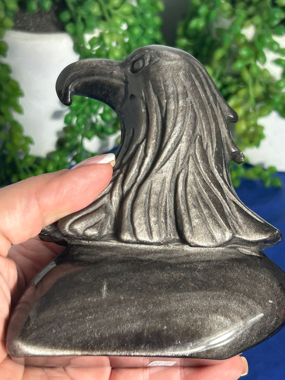 Thumbnail: Silver Sheen Obsidian Eagle