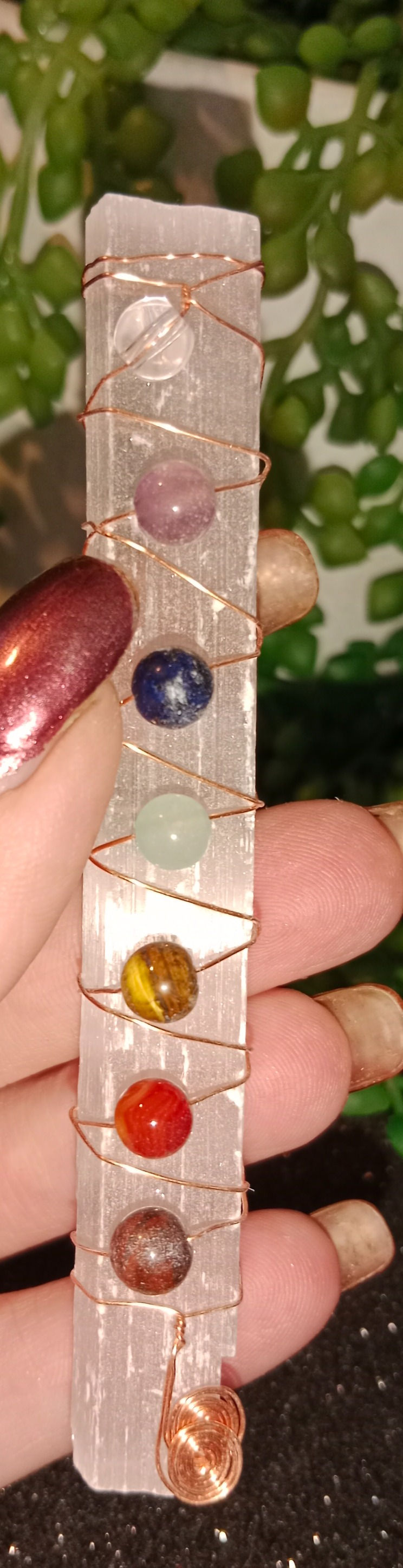 Thumbnail: 7 Chakra Selenite Wand