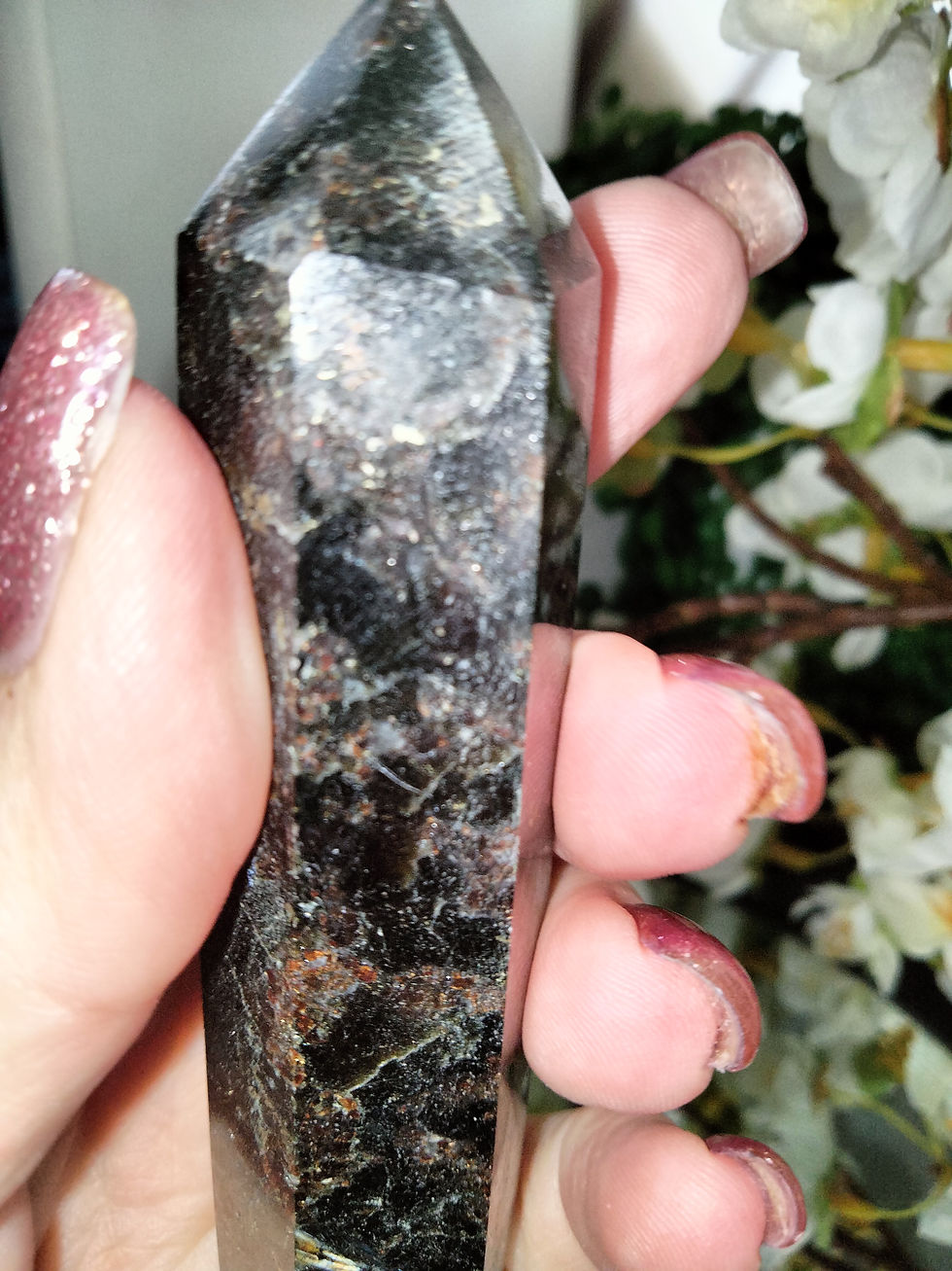 Thumbnail: Garnet  Astrophyllite Fireworks Point