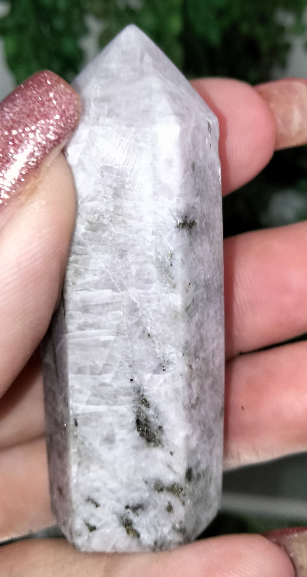 Thumbnail: Kunzite Point with Pyrite