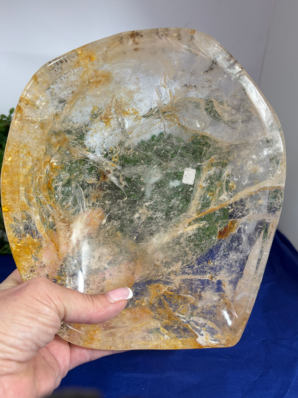 Thumbnail: Clear Quartz with Golden Healer Bowl