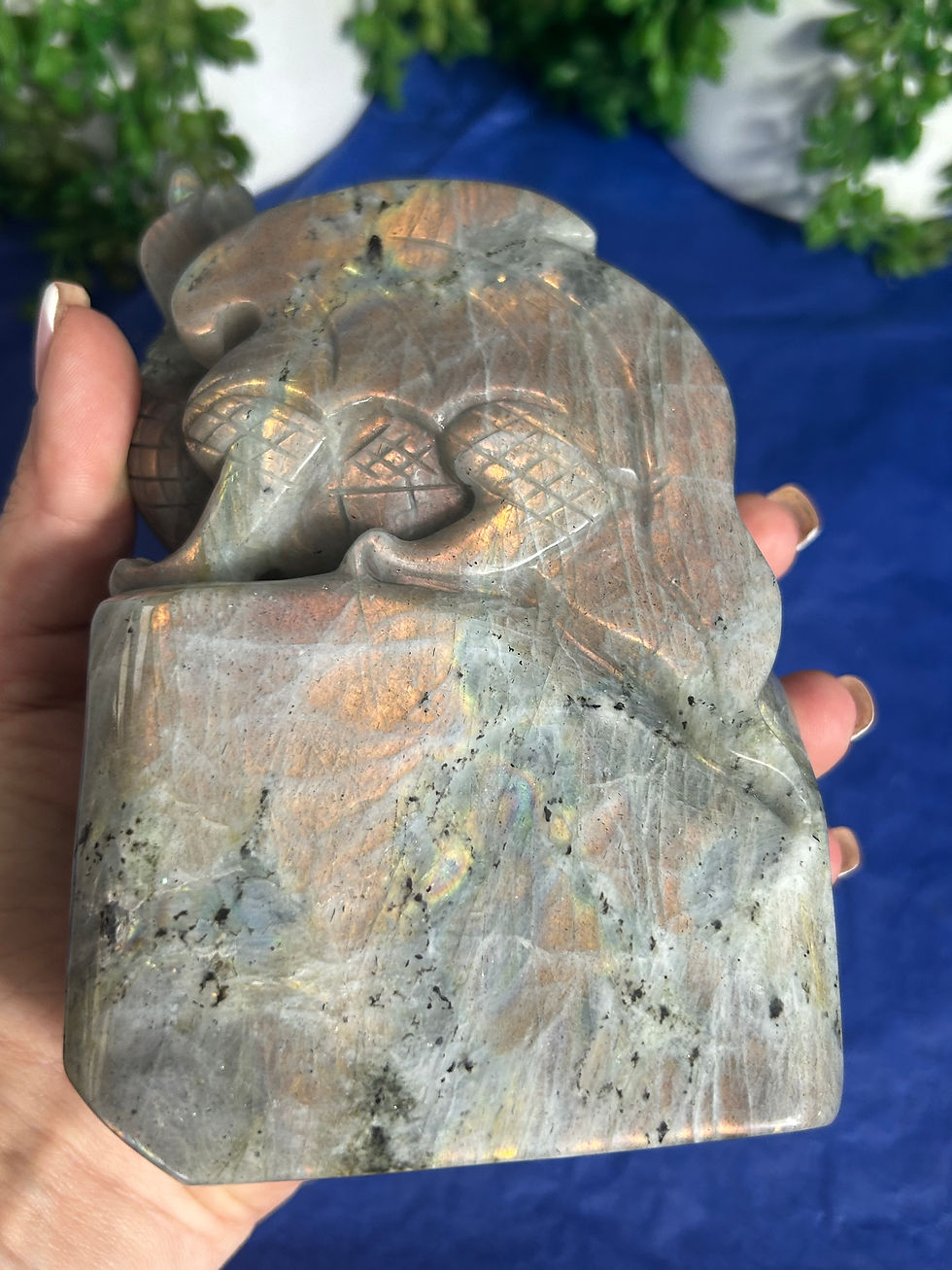 Thumbnail: Labradorite Dragon Carving
