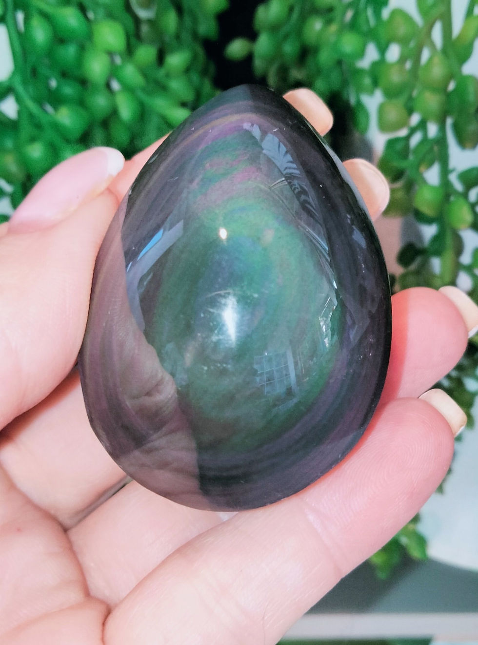 Thumbnail: Rainbow Obsidian Palm Stone