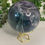 Thumbnail: Rainbow Fluorite Sphere (with Blue Fluorite)