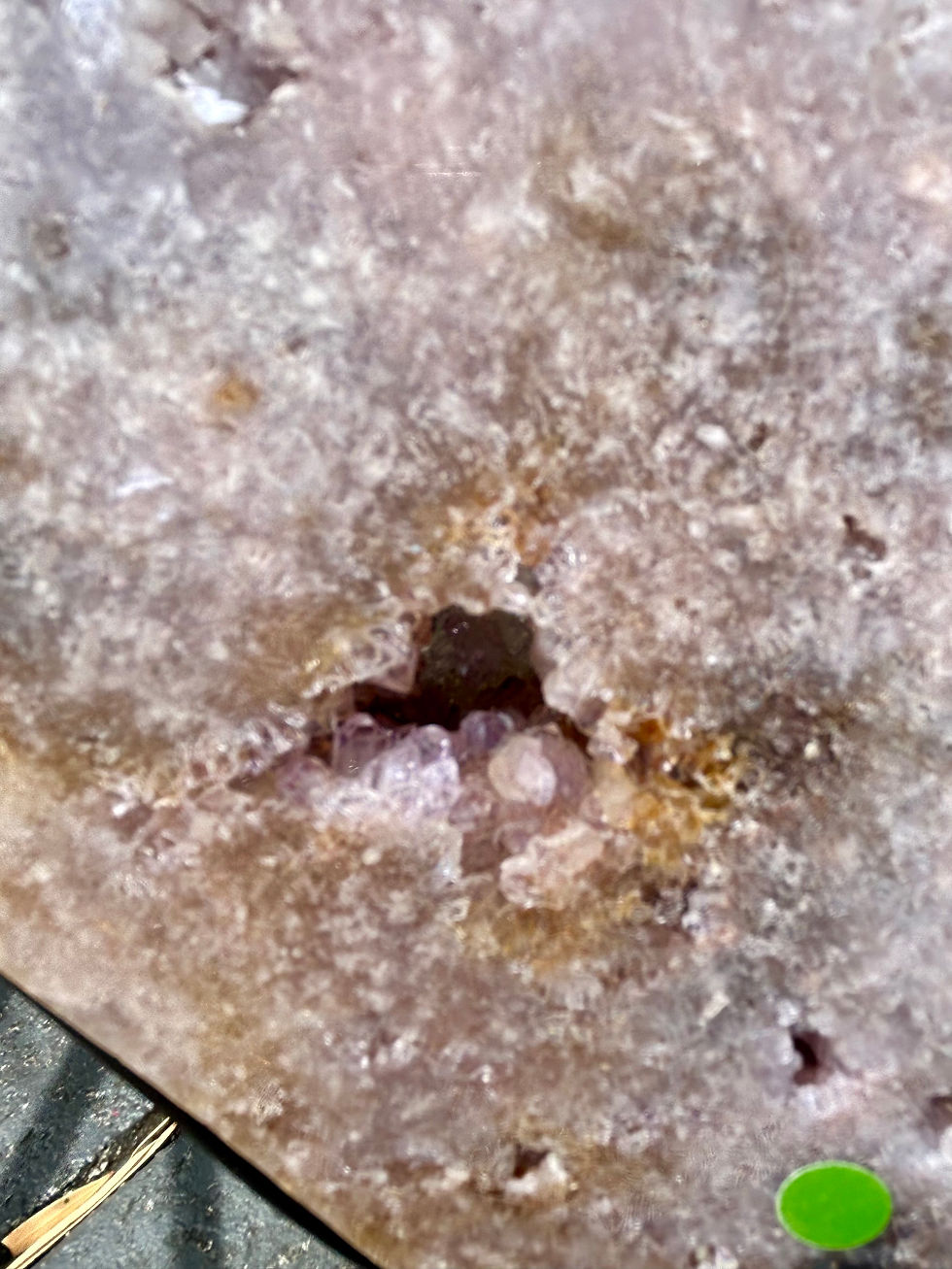 Thumbnail: Huge 4kg Druzy Pink Amethyst Statement Piece from Brazil on custom stand