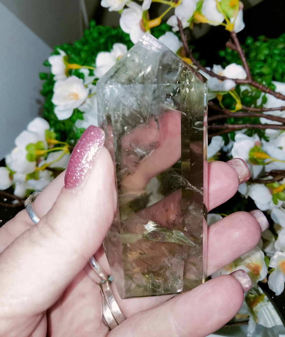 Thumbnail: Prasiolite (Green Amethyst) Tower