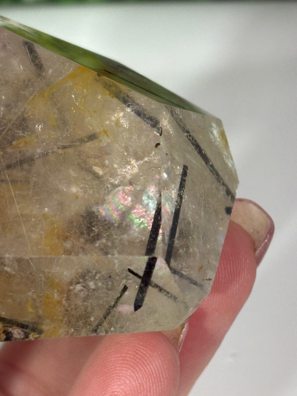 Thumbnail: Black Tourmaline in Quartz Freeform