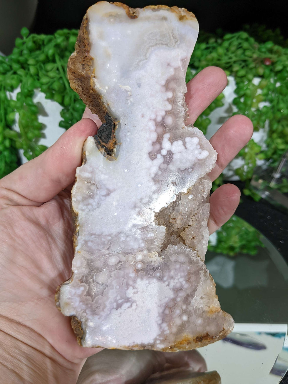 Thumbnail: Pink Amethyst x Flower Agate Slab