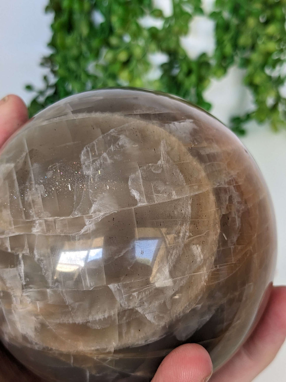 Thumbnail: Peach Moonstone Sphere