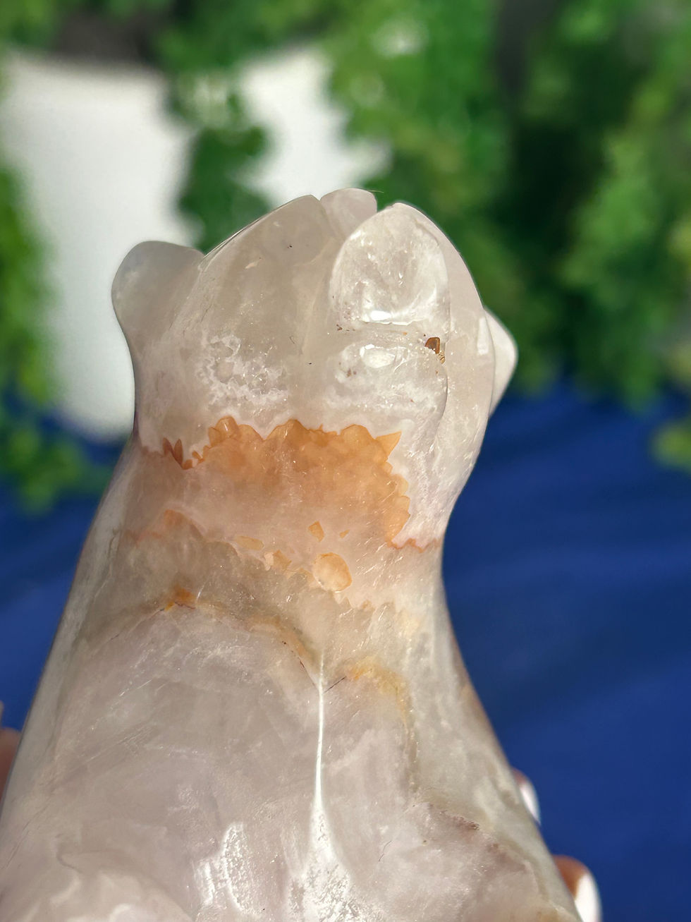 Thumbnail: Lace Agate and Pink Amethyst Bear