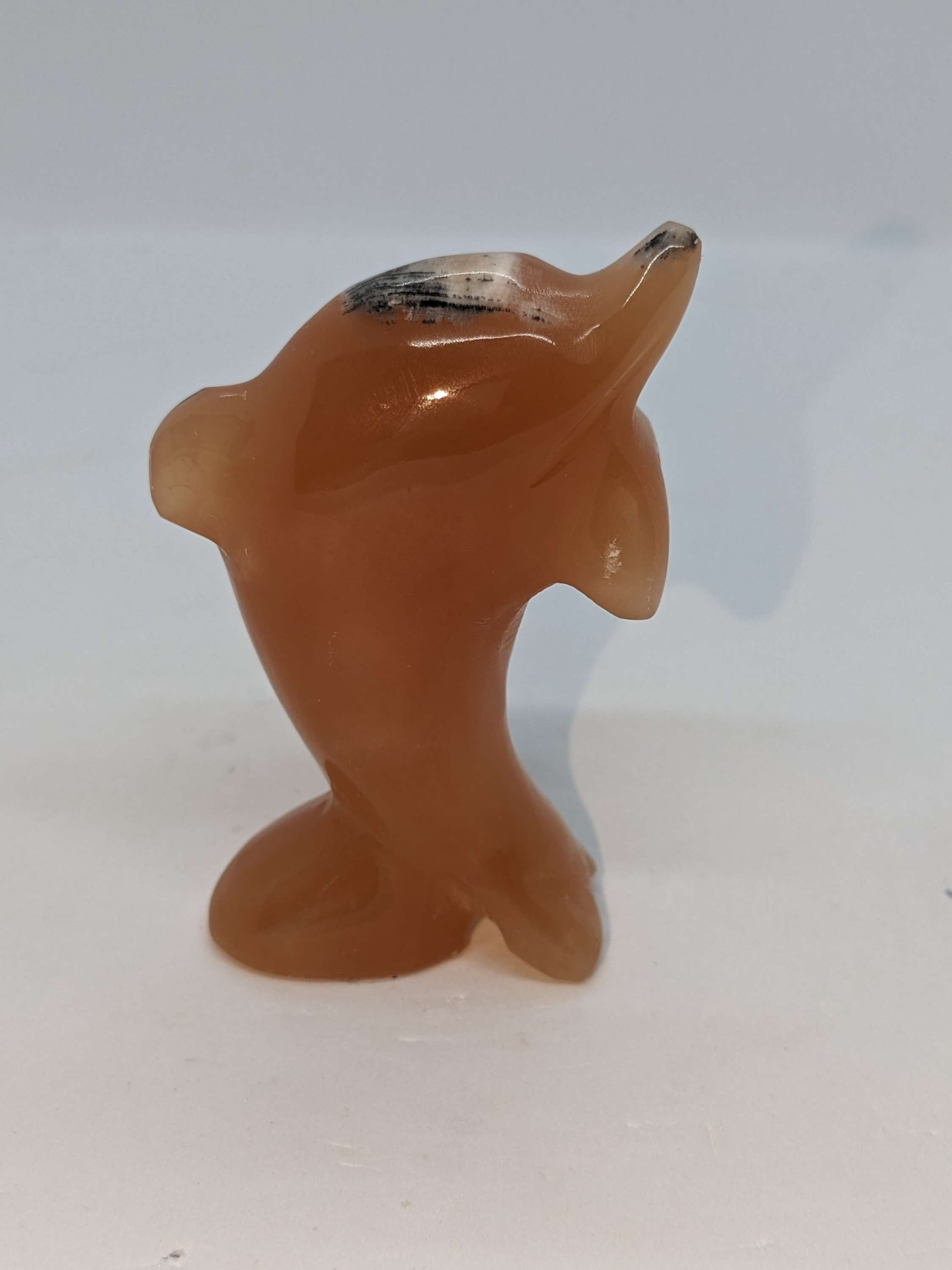 Honey Calcite Dolphin