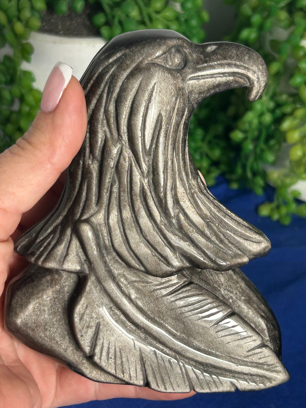 Thumbnail: Silver Sheen Obsidian Eagle