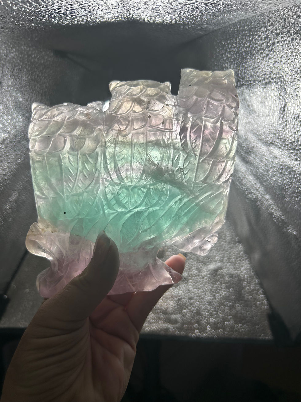 Thumbnail: Fluorite Owl Carving