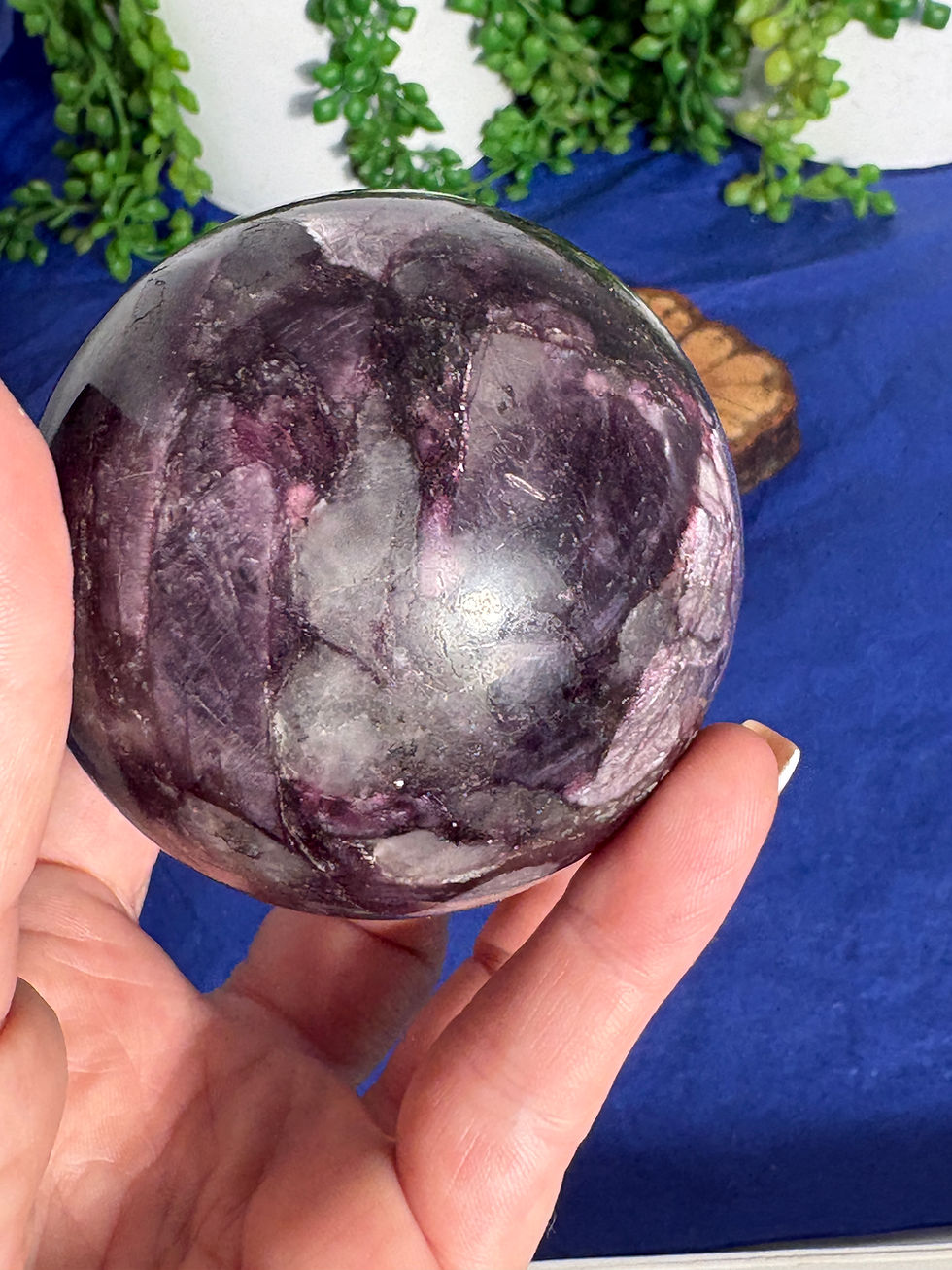 Thumbnail: Gem Lepidolite (Purple Mica) Sphere