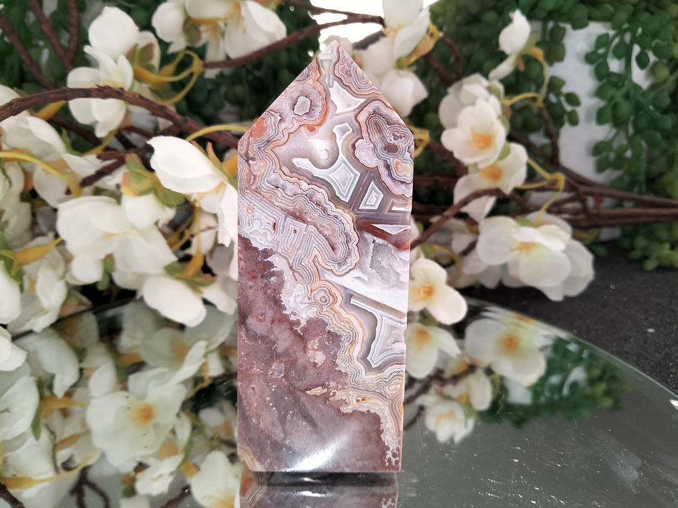 Thumbnail: Mexican Crazy Lace Agate Tower