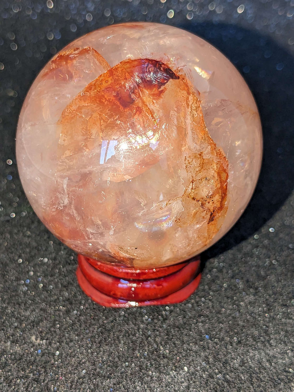 Fire Quartz Sphere