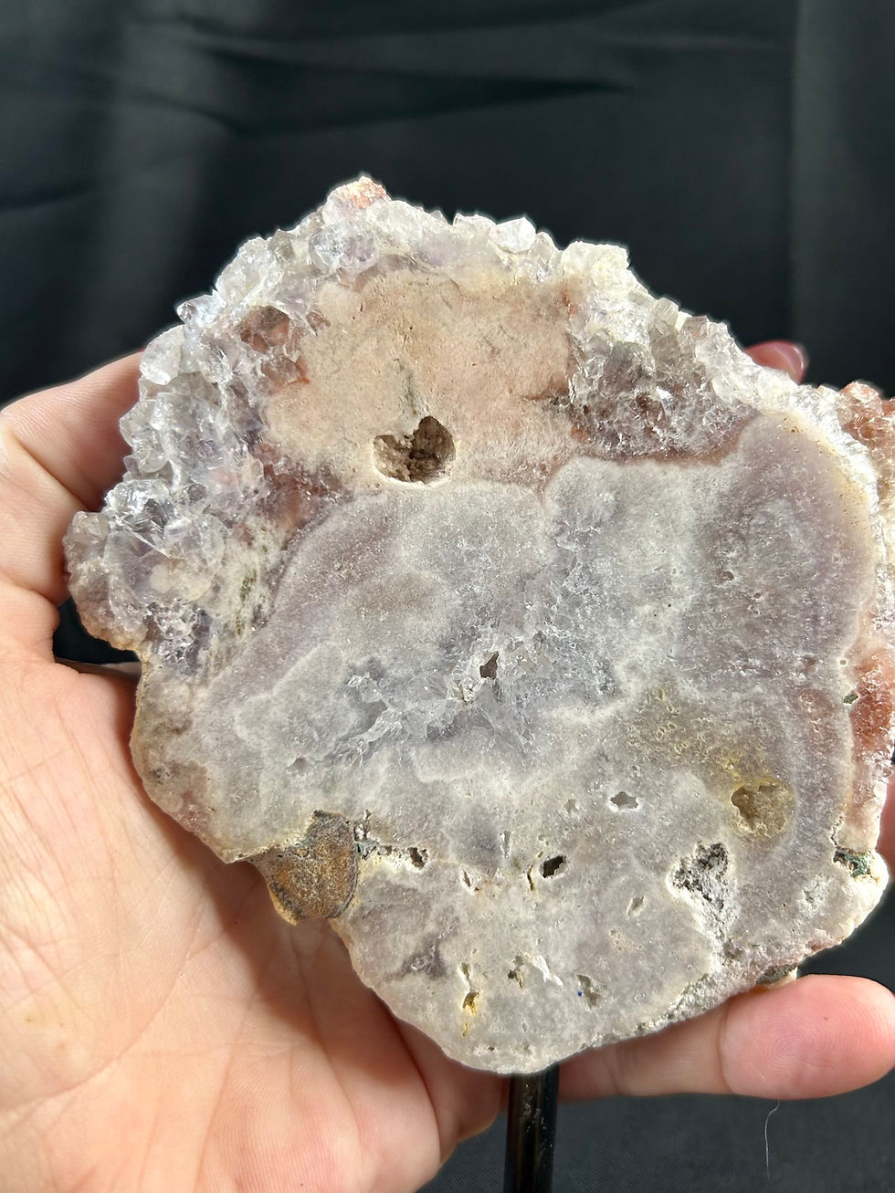 Thumbnail: Brazilian Pink Amethyst on Custom Stand
