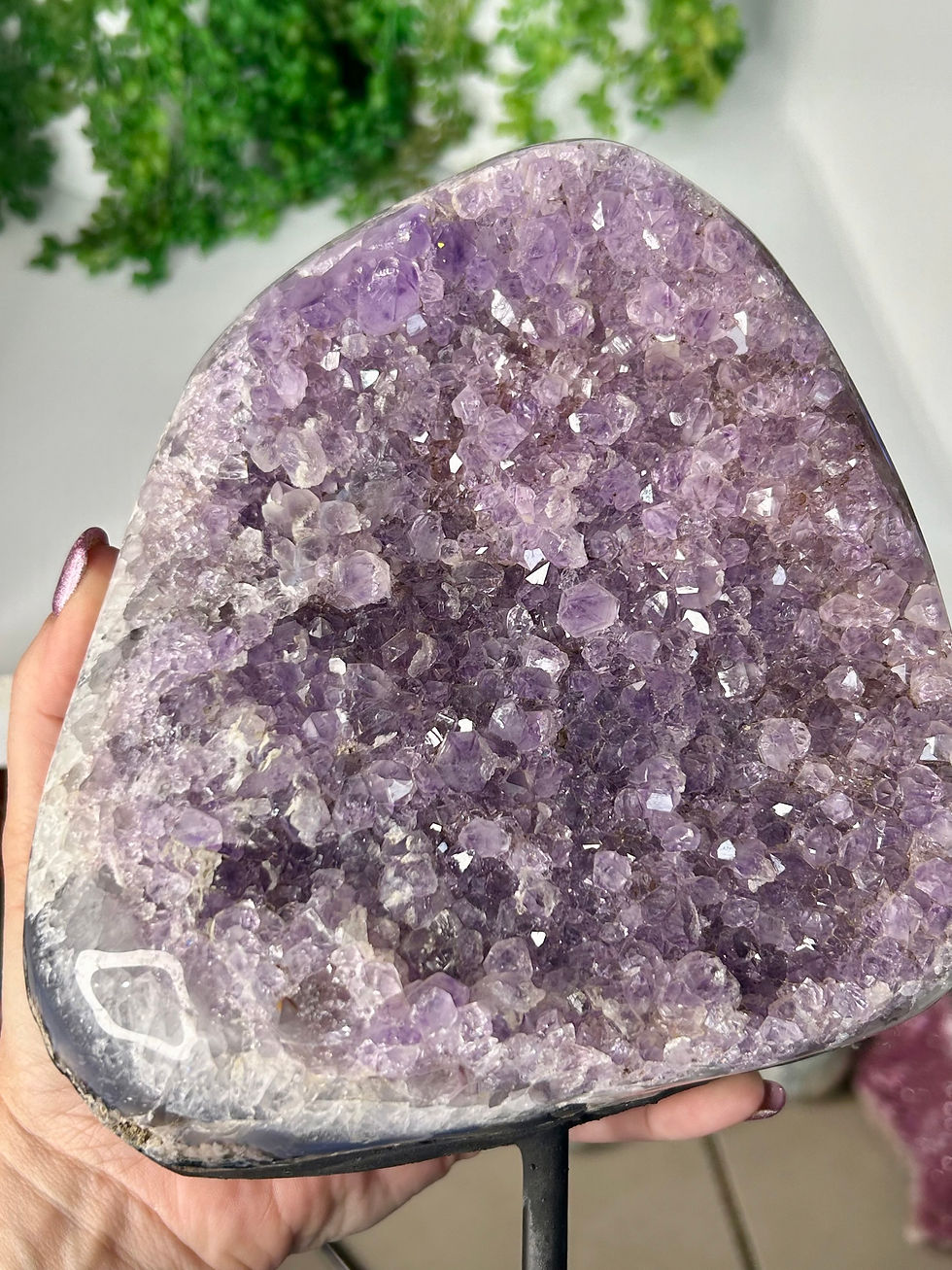 Thumbnail: Amethyst Free Form on custom stand