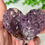 Thumbnail: Amethyst Geode Heart on custom stand