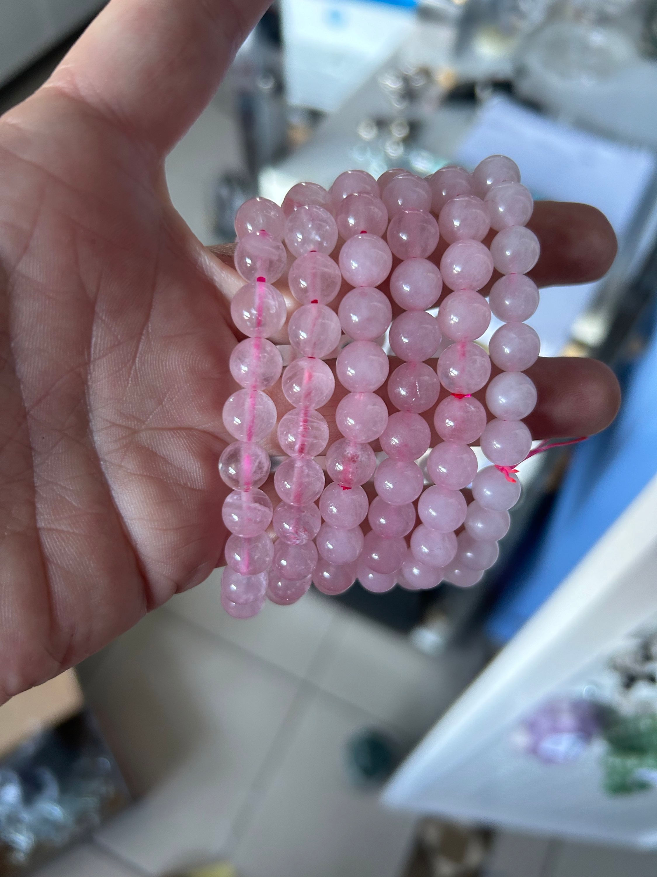 Rose Quartz Bracelet - 8mm bead