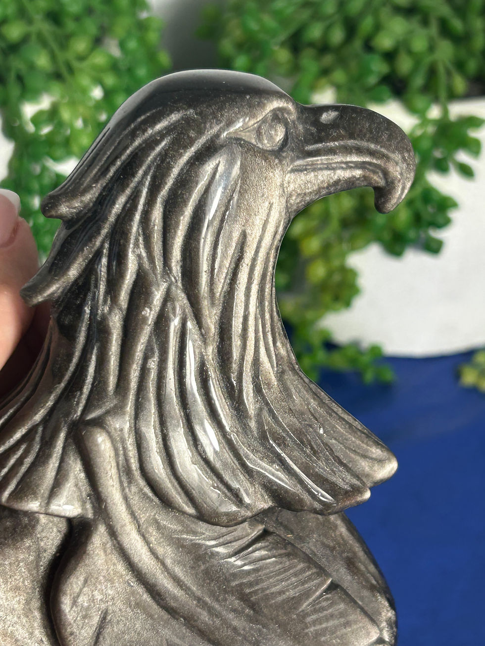 Thumbnail: Silver Sheen Obsidian Eagle
