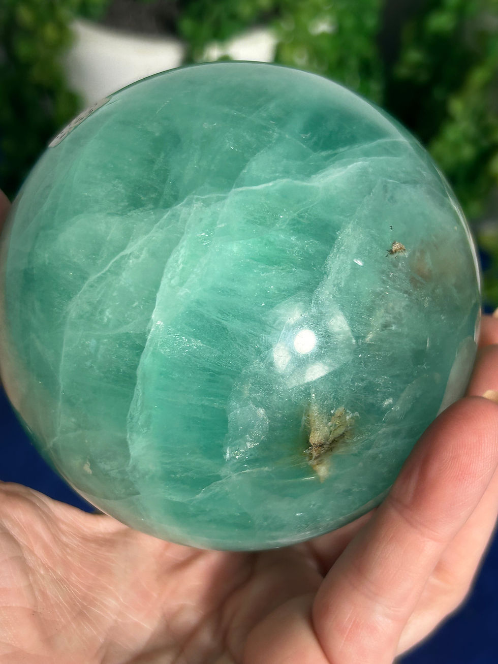 Thumbnail: Green Fluorite Sphere with Garden Inclusion