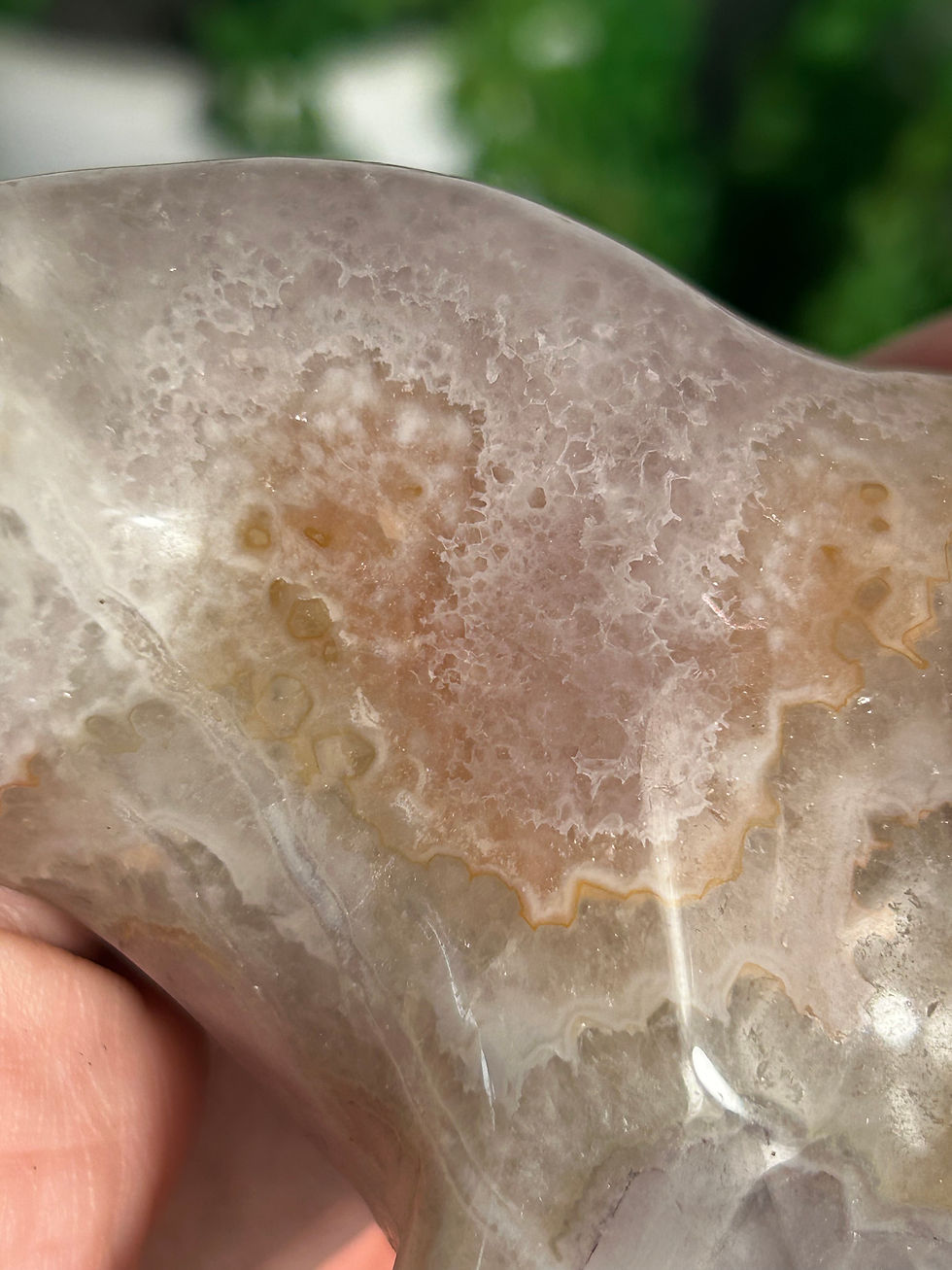 Thumbnail: Lace Agate and Pink Amethyst Bear