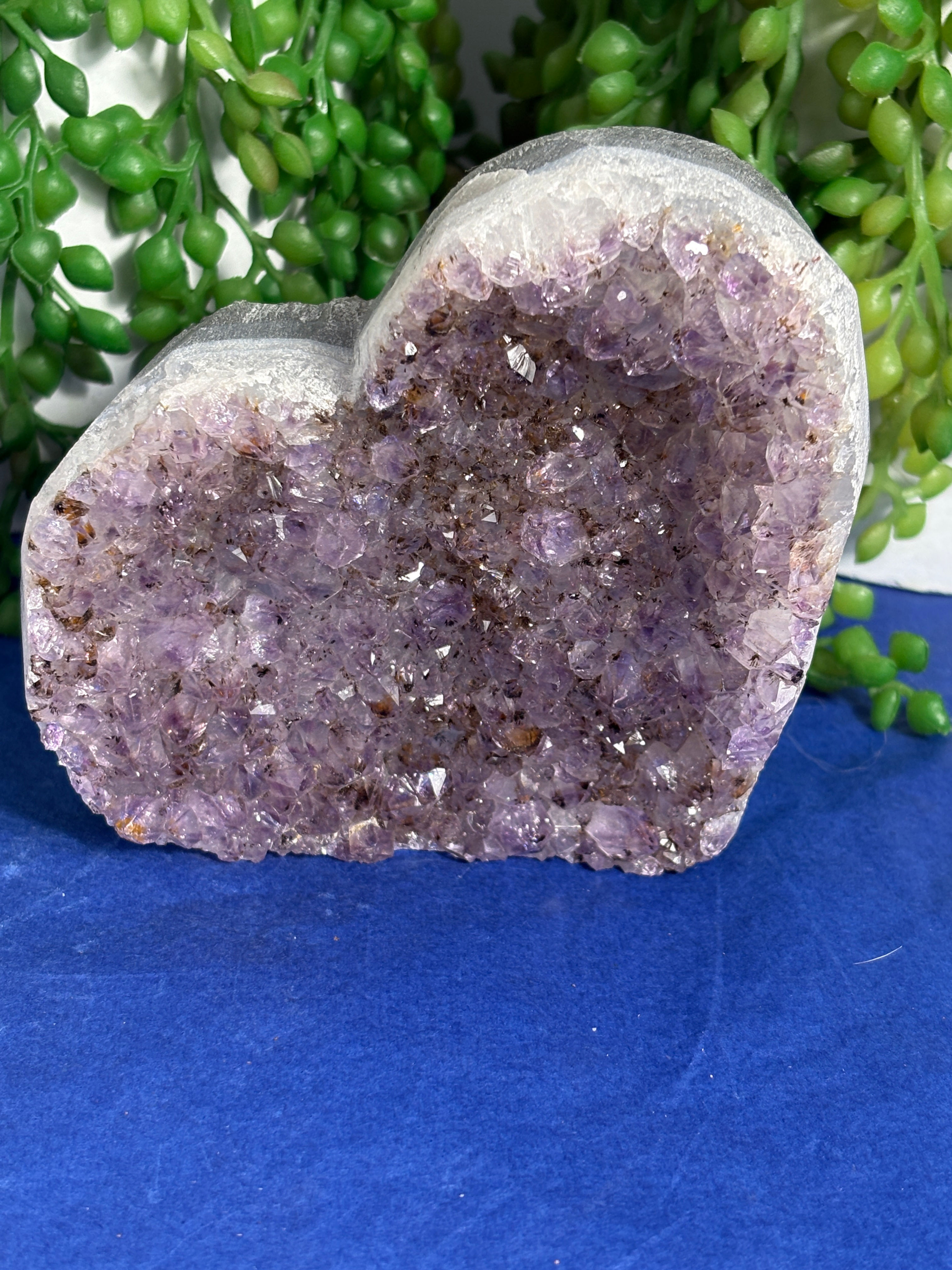Druzy Amethyst Heart