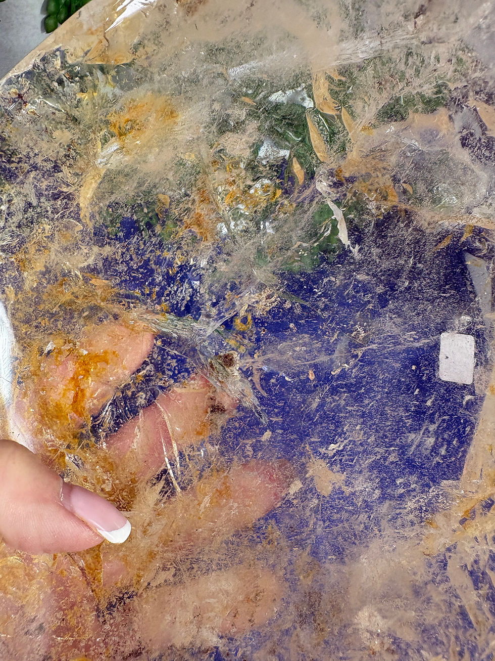 Thumbnail: Clear Quartz with Golden Healer Bowl