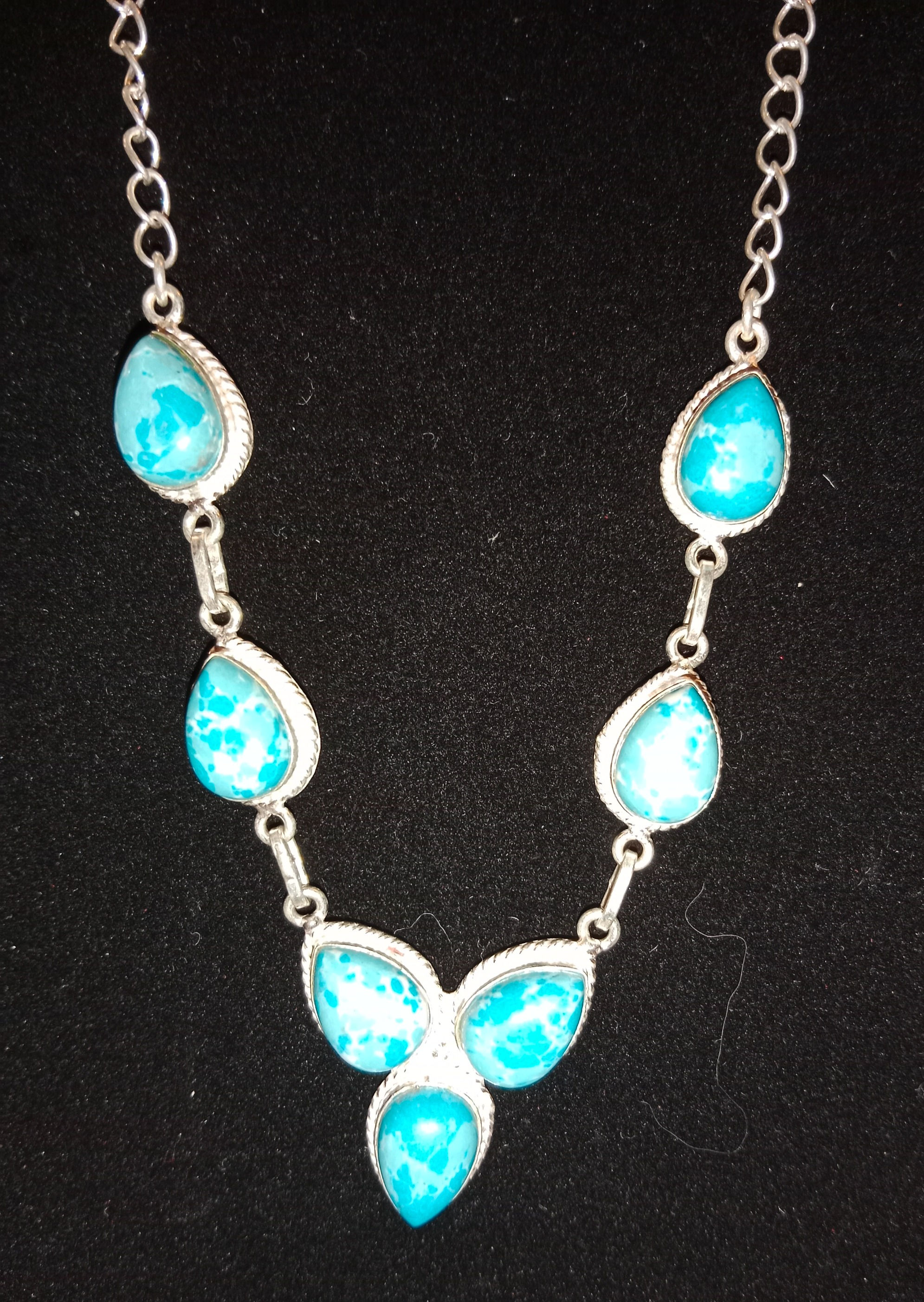 Sterling Silver Larimar Necklace