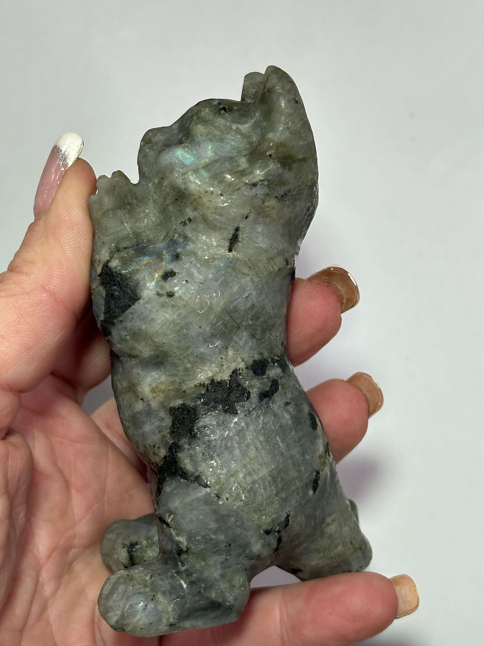 Thumbnail: Labradorite Kitty Cat Carving